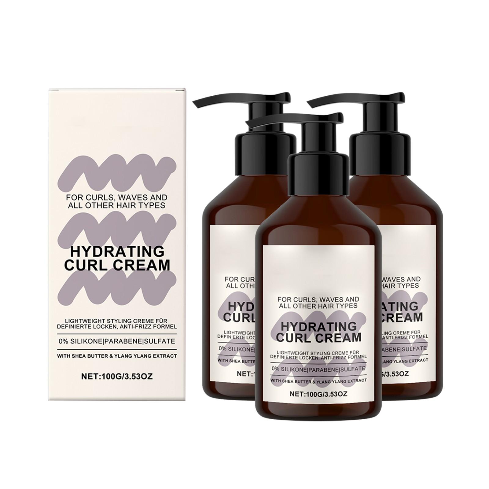 Feuchtigkeitsspendende Lockencreme Definiert Locken Mit Leinsamengel Für Lang Andauernden Halt Und Frizz 100g One Size