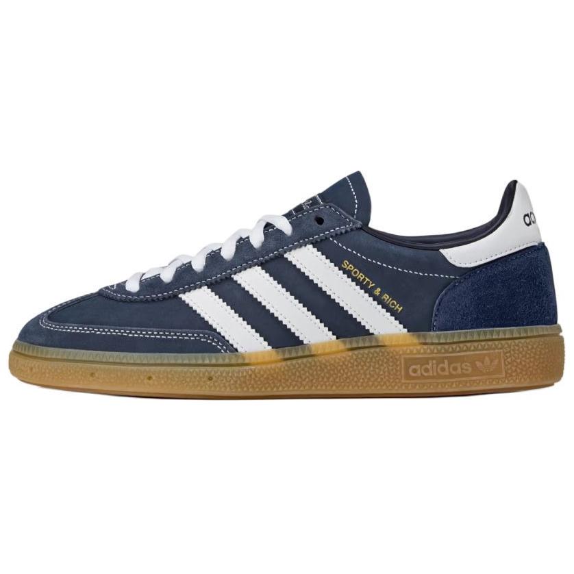 SPORTY & RICH x Adidas Originals HANDBALL SPEZIAL Abriebfeste Low-Top Skateboard-Schuhe Unisex Blaue Sneakers JP7066 38 blau