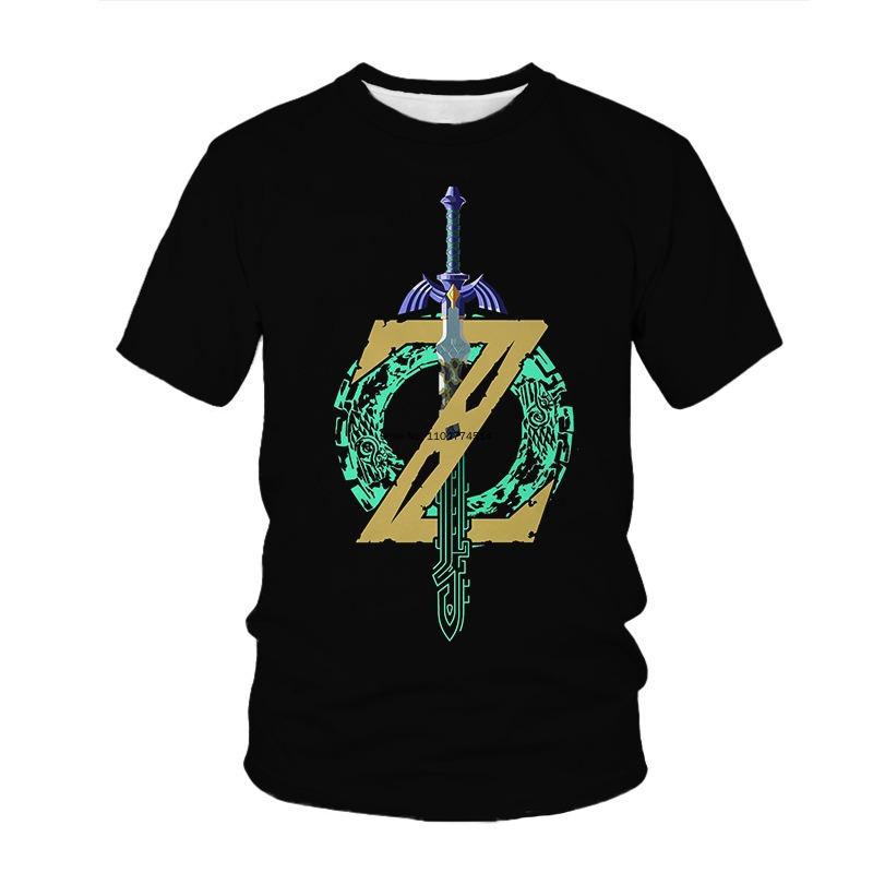 Kinder T-Shirts Neue Animation 3D Digitaldruck Lässiges und bequemes Kinder-T-Shirt Sommer Mode Jungen T-Shirt 110