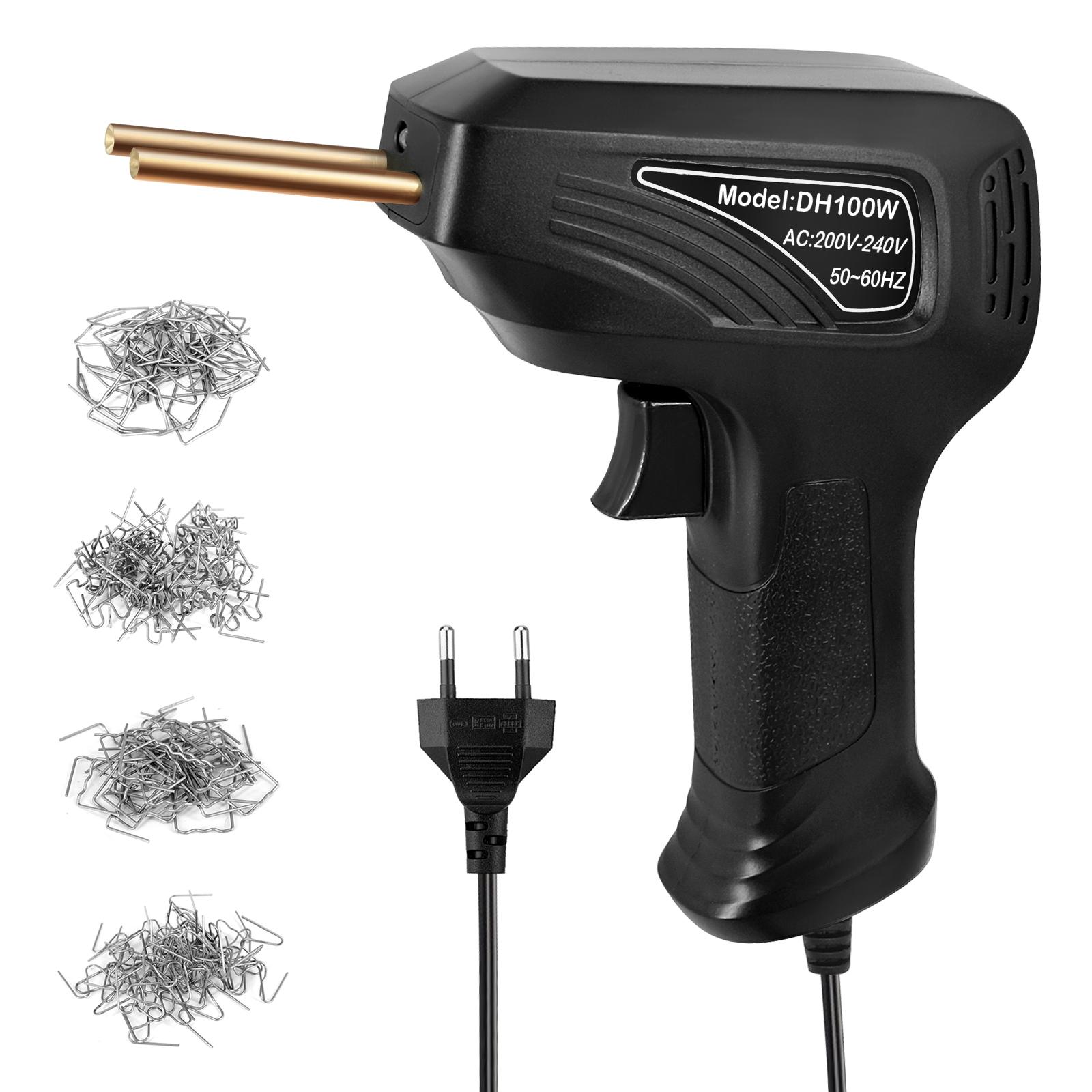 Tragbares Hand-Kunststoff-Schweißgerät, Panel-Riss-Reparatur-Set, thermisches Schneiden, Heißhefter EU Plug schwarz