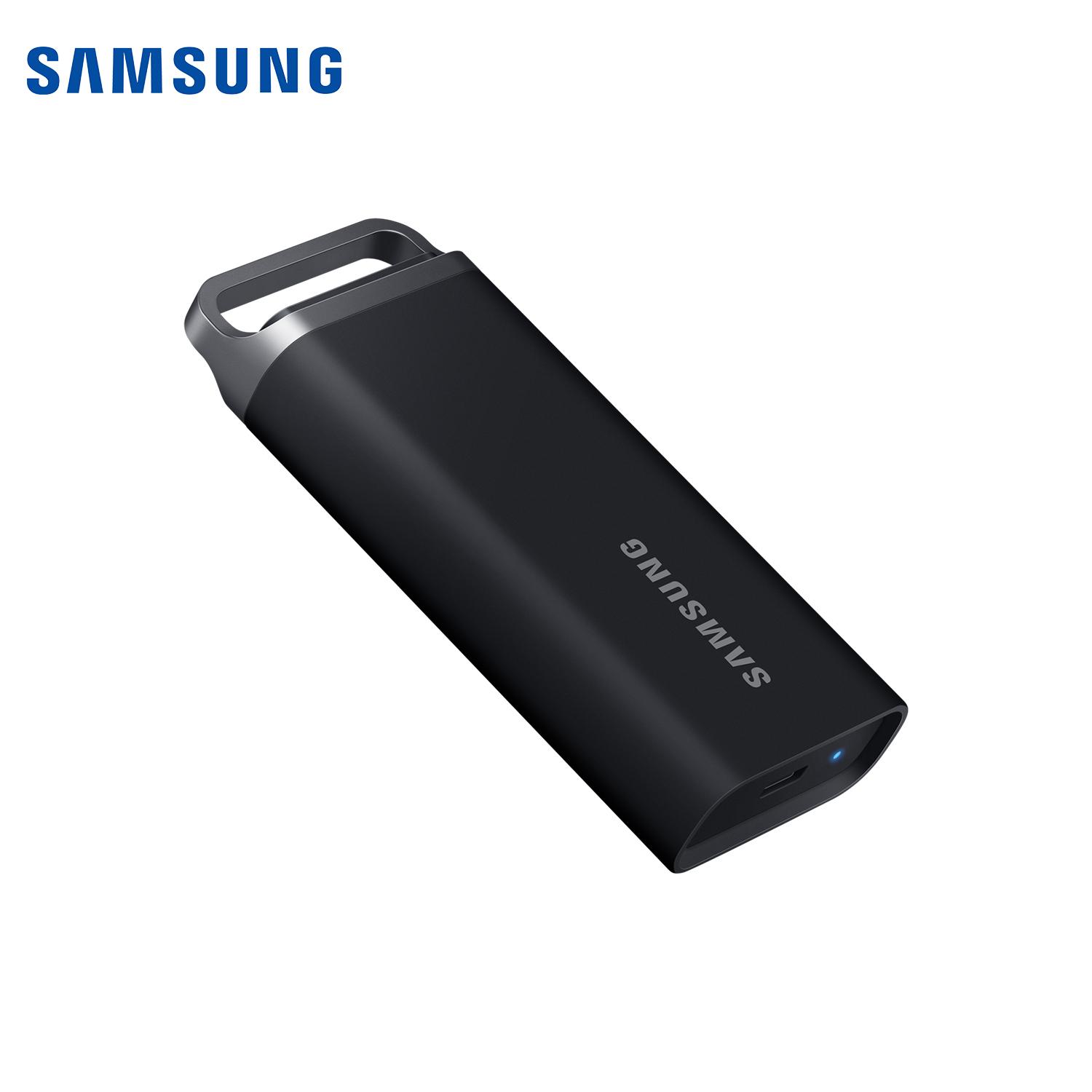 Samsung PSSD T5 EVO 2TB Tragbare SSD TYP-C USB 3.2 Externe Solid-State-Festplatte 460MB/s Original Mobile Festplatte Speicherlaufwerk Typ C Für PC Laptop 2TB schwarz