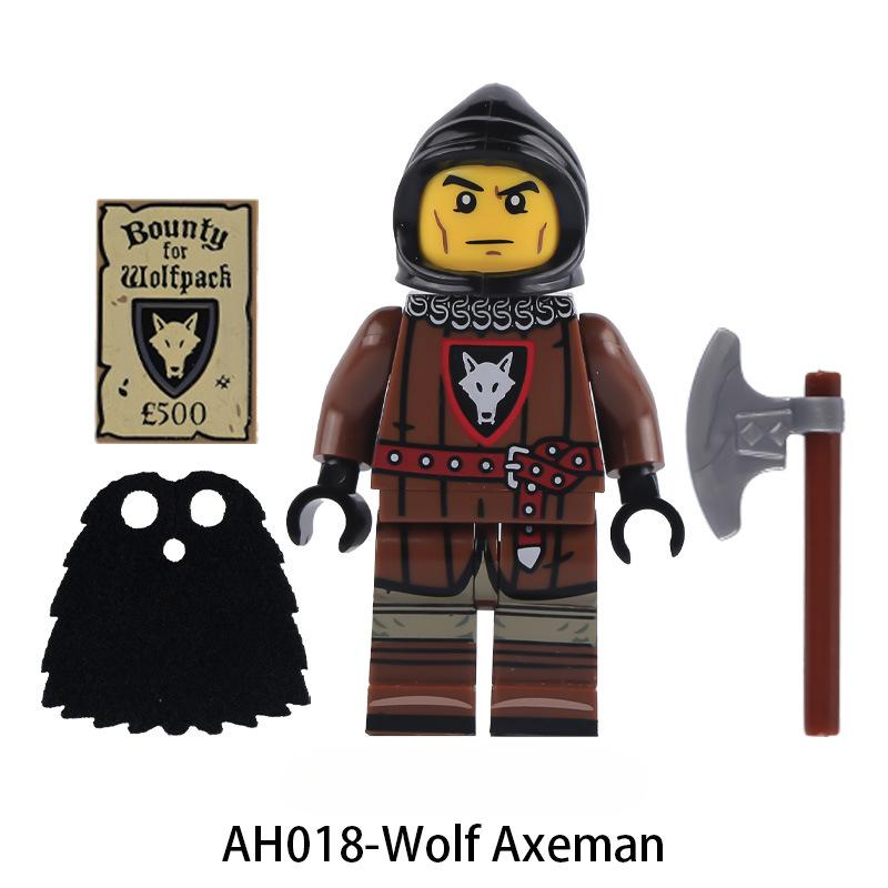 Mittelalterlicher Militär Wolf Ritter Soldat Baustein Spielzeug gray