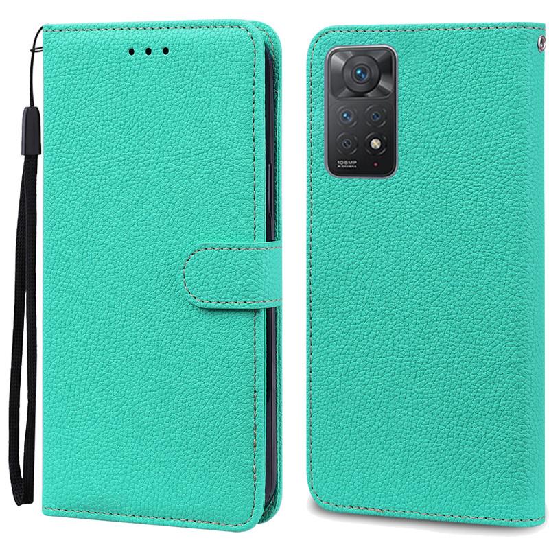 Note 11 Hülle für Xiaomi Redmi Note 11 11S Hülle Leder Brieftasche Flip Case für Redmi Note 11 Pro Handyhüllen Note 11S Cover Fundas Note 11S himmelblaue