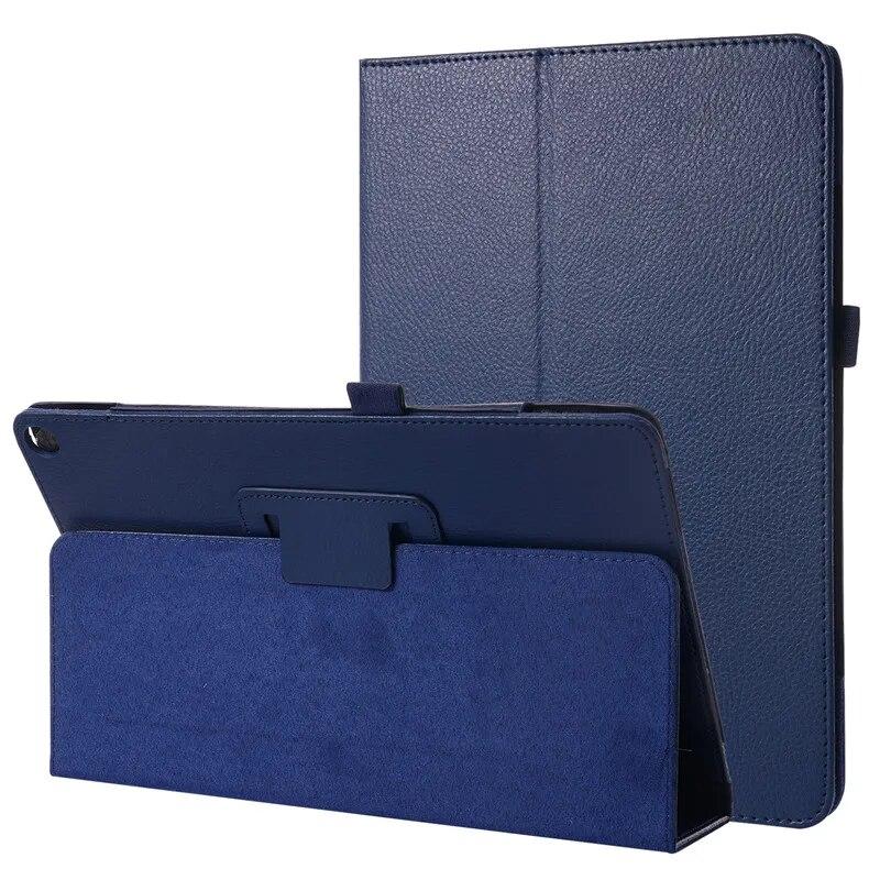 Für Fire HD 10 Hülle 2021 11. Generation 10,1 Zoll Tablet Coque Flip PU Stand Shell Fire HD10 HD 10 Plus Cover 2021 Fire HD 10 2021 10.1 dunkelblau