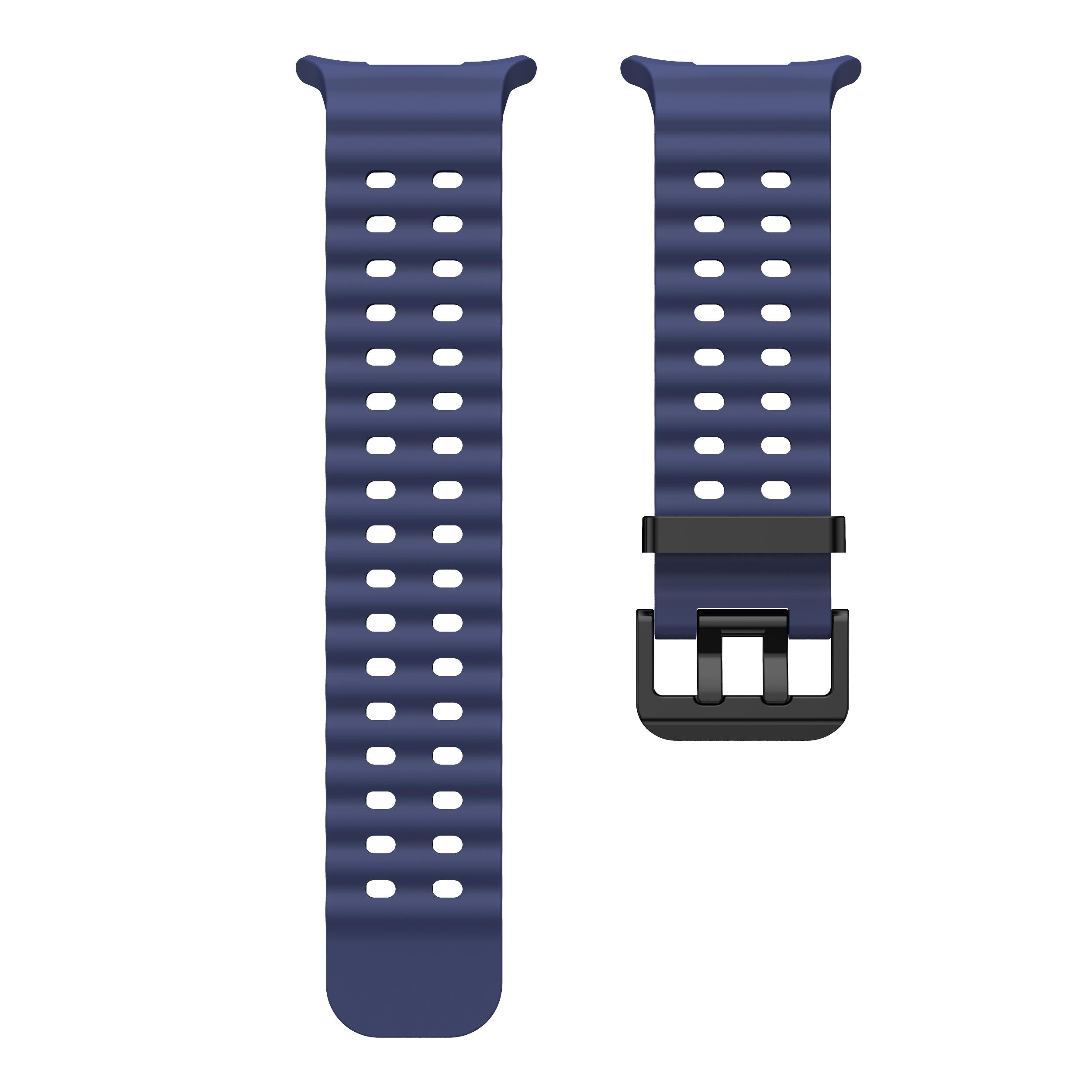 Original Armband für Samsung Galaxy Watch Ultra 47 mm, weiches Sport-Correa-Armband für Galaxy Ultra 47 mm, Armband für Männer und Frauen galaxy watch ultra nachtblau
