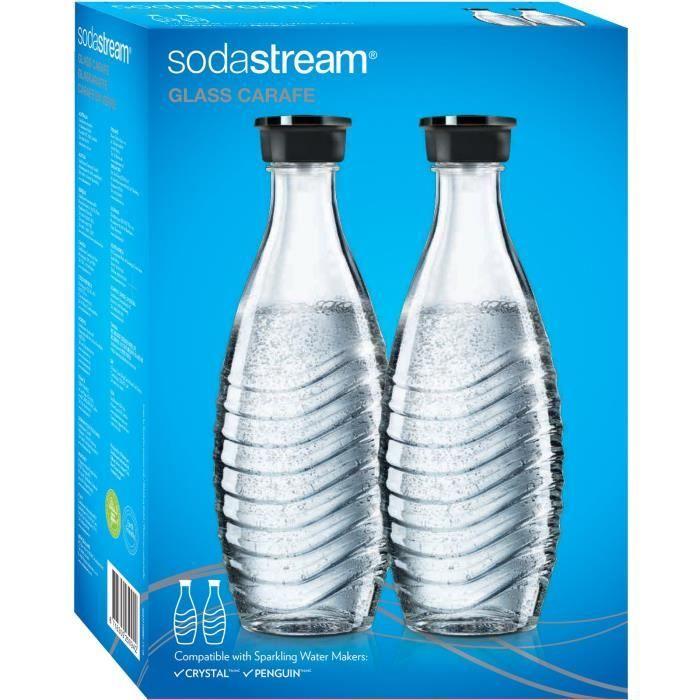 Karaffen im Glas - SODASTREAM - PINGOUIN und CRISTAL - Lot de 2 - 615 ml - Glas