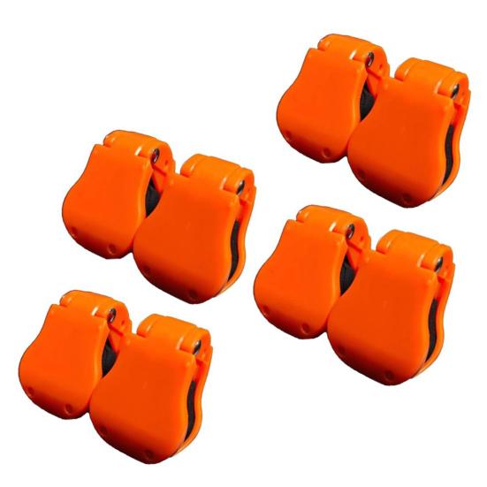 4/8 Stück Angelrutenhalter Robuste Konstruktion Kompakt Tragbar Multifunktional Elastische Angelrute 8pcs orange