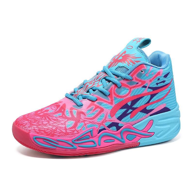 2025 neue Basketballschuhe High-Top Drei-Ball 4. Generation Studenten tatsächlicher Kampf Herren- und Damen- blauer Ball Sportschuhe Charge 2025 37