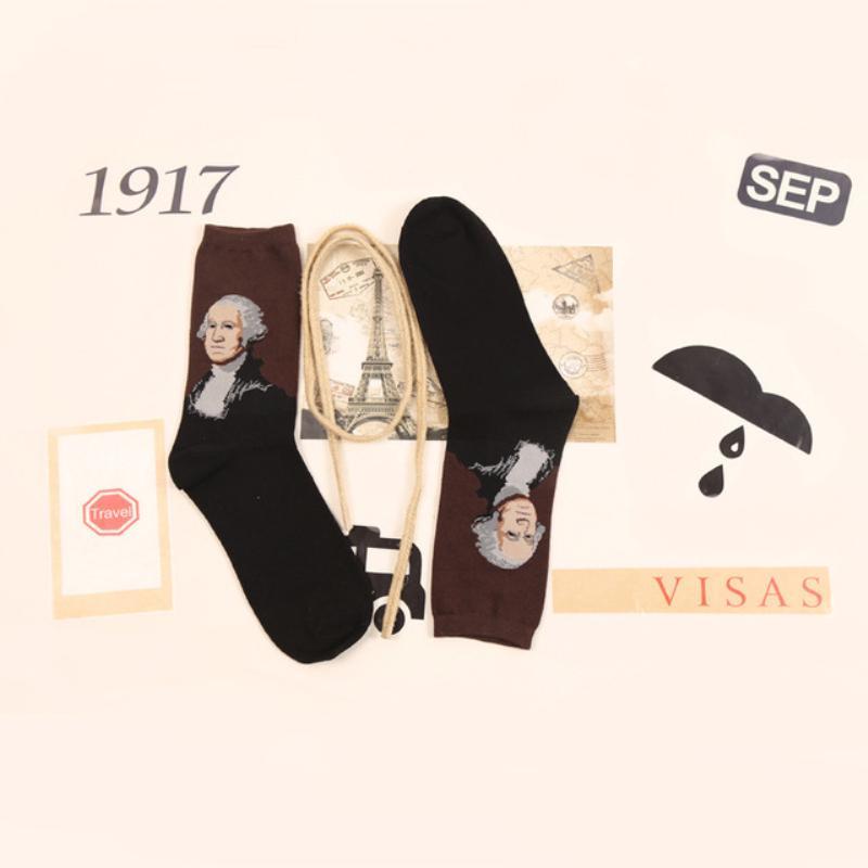 Mode Socken Neuheit Berühmte Ölgemälde Kunst Socken Frauen Männer Unisex Socken Baumwolle Socken One Size