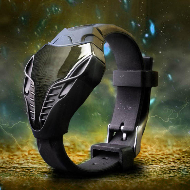 Männer Silica Gel elektronische Uhr Studenten Sport junge Jungen Armbanduhren schwarz