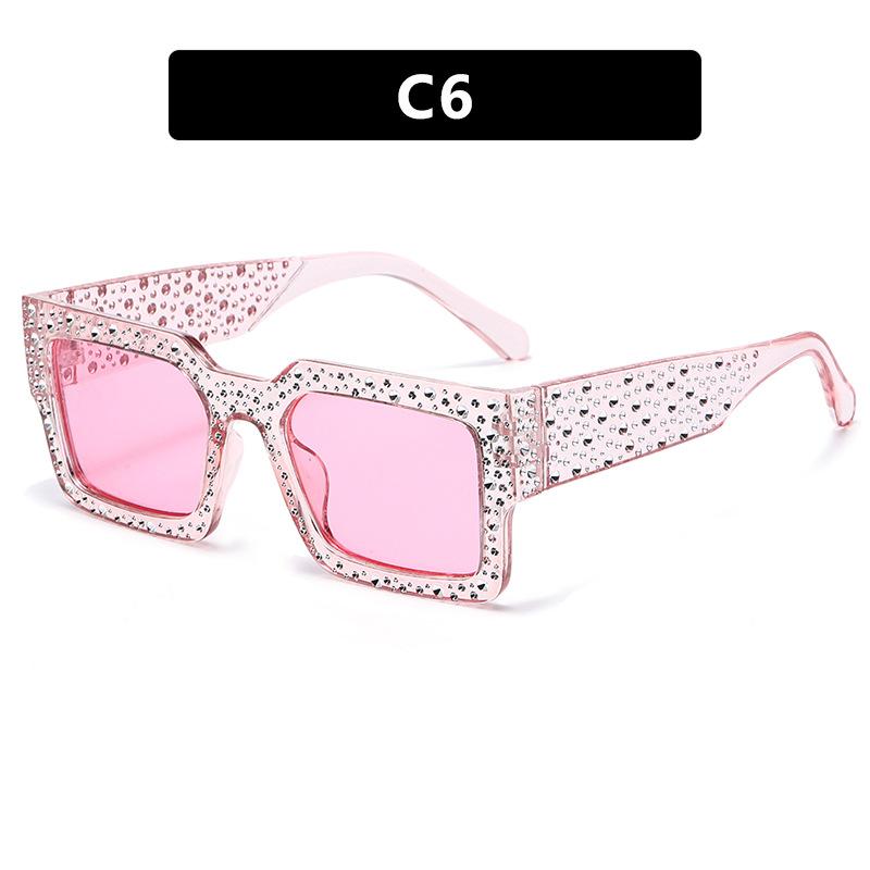Nicht polarisierte Retro Big Frame Damen Quadratische Sonnenbrille Schwarz Rechteckig Cool Herren Sonnenbrille Einteilig Designer Sonnenbrille für Weiblich Männlich as shown in the picture