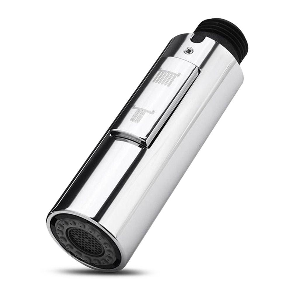 Flexibler Auslauf Küchenspüle Mischbatterie Anschluss Ersatzhahn Wasserhahn Auslaufhahn Hahnkopf Duschkopf Brausekopf Schwenkhahn silber