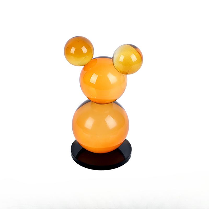 Leichter Luxus Möbel Haus Wohnzimmer Ins Weiche Möbel Musterzimmer TV-Schrank Abstrakt Cartoon Kristall Möbel Orange M06164 orange