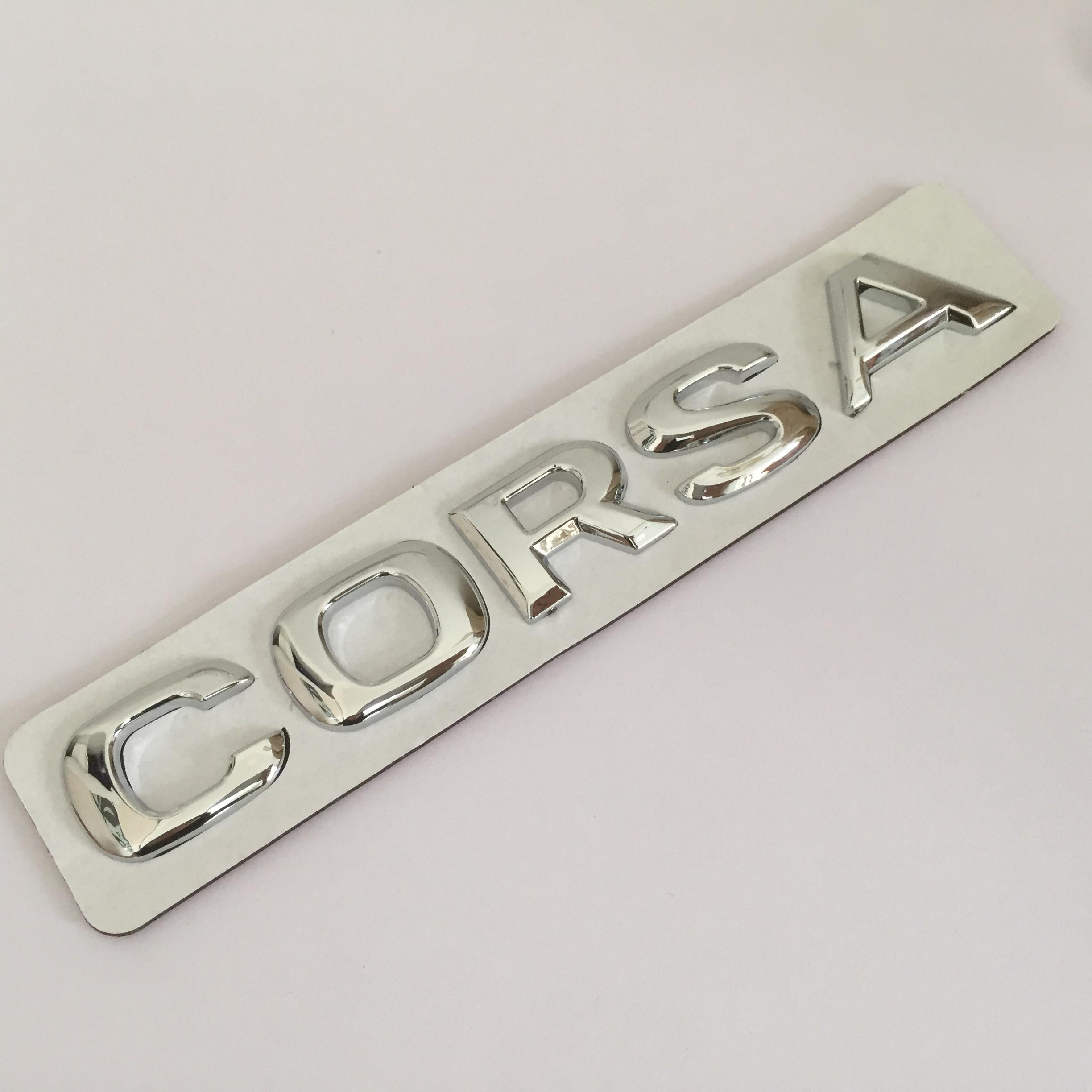 1 Stück 3D ABS hohe Qualität für OPEL CORSA Auto Buchstaben Emblem Heck Kofferraum Aufkleber Abzeichen Aufkleber Aufkleber Styling Auto Zubehör