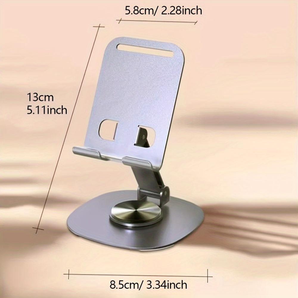 Handy Schreibtischständer Höhenverstellbar Metall Handy Ständer Tablet Halter Faltbar Stabil Rutschfest Handy Ständer Für Studentenwohnheime Wohnzimmer grau