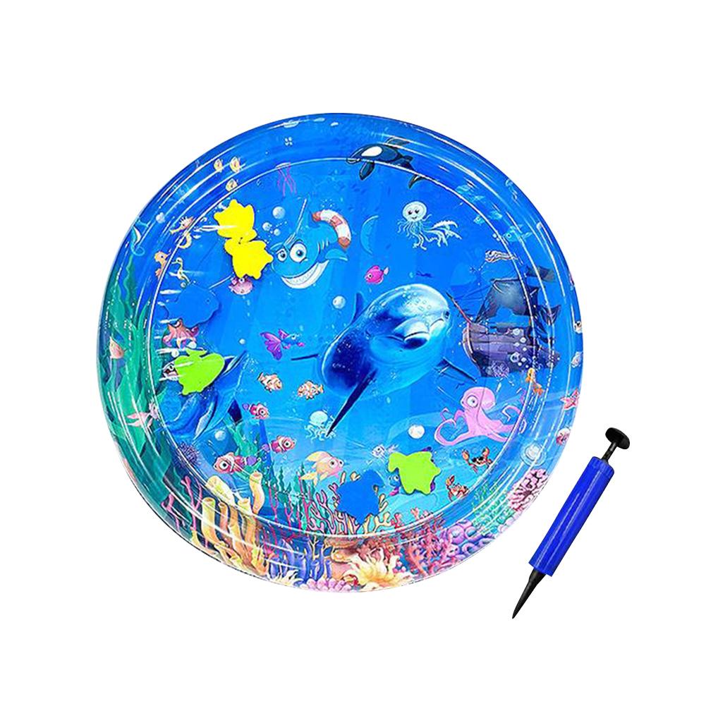Interaktive Sensorik-Spielmatte mit Luftpumpe Sommer-Kühlmatte Katzen-Wassersensor Spielmatte für Wohnungskatzen