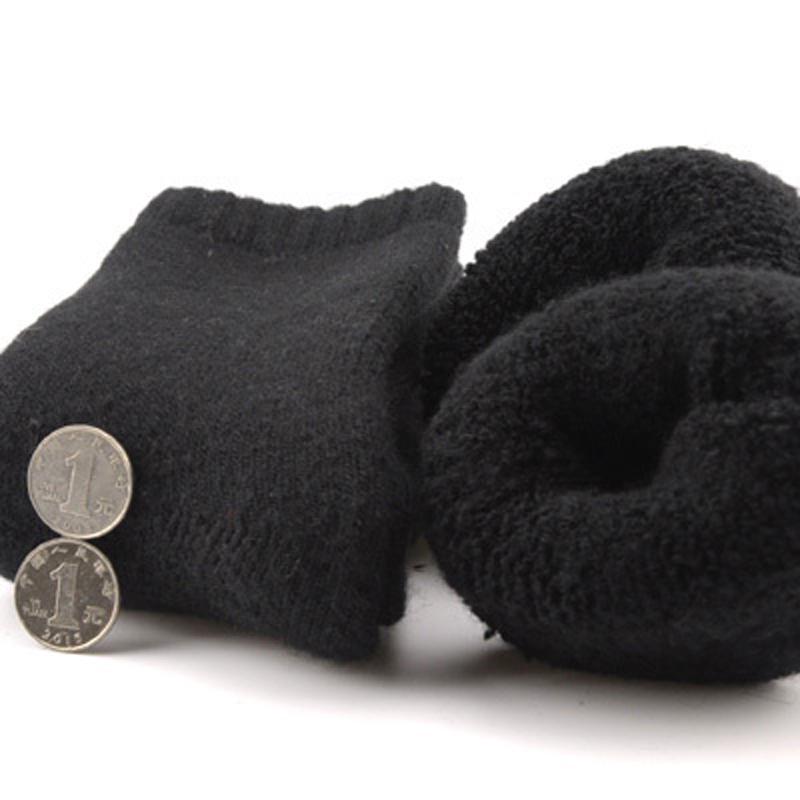 Männer Socken Super Dicke Männer Wolle Socken Winter Thermische Warme Socken Bequeme Casual Socken Männer schwarz