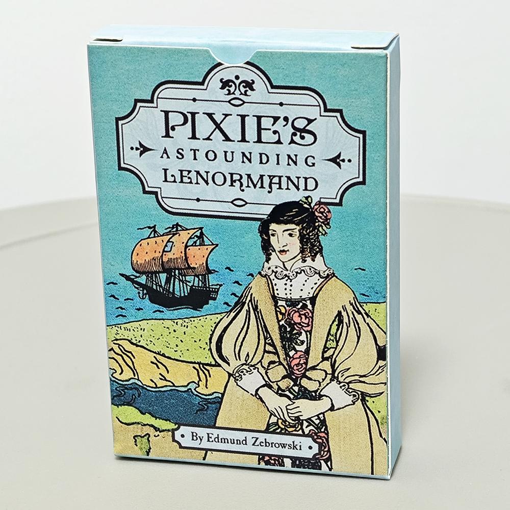 Pixie's Astounding Lenormand 9x6cm 36 Karten Karten Kunstwerk Aus Dem Smith Waite Tarot Deck Brettspiel blue