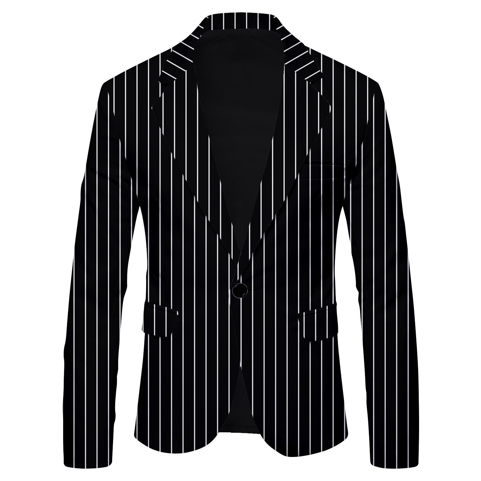 Herren Frühling Top Business Pendler Arbeit Casual Gedruckt Doppel Knopf Anzug Mantel Herrenanzug Große Britisch XXXL