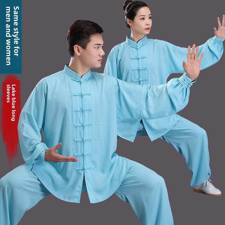 Baumwoll-Seiden Tai Chi Anzug für Damen & Herren - Frühling/Sommer Kampfsport-Aufführungskleidung Extra Small