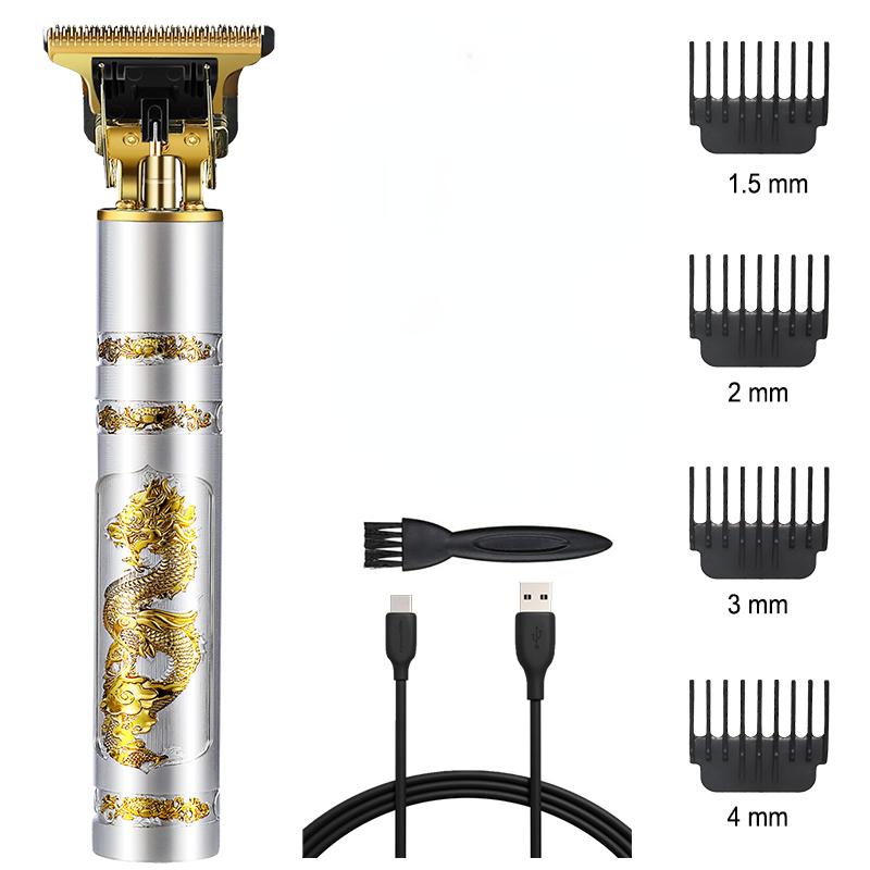 Haarschneider für Männer, Haarschneider, elektrischer Haarschneider, wiederaufladbar, Friseur-Haarschneider französische lila