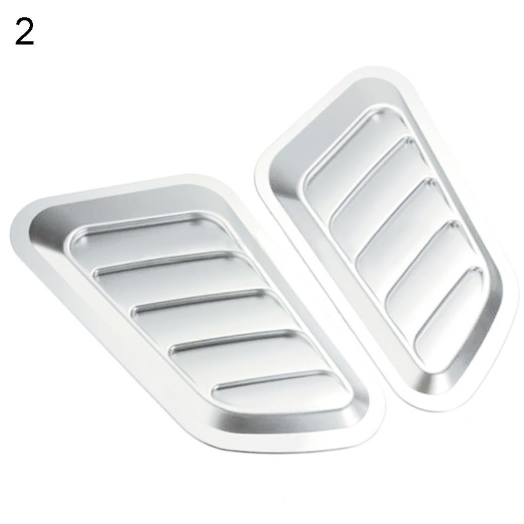 1Pair Car Decorative Air Flow Intake Scoop Turbo Bonnet Vent Cover Hood FenderAuto & Motorrad: Teile, Auto-Tuning & -Styling, Innenausstattung! weiß
