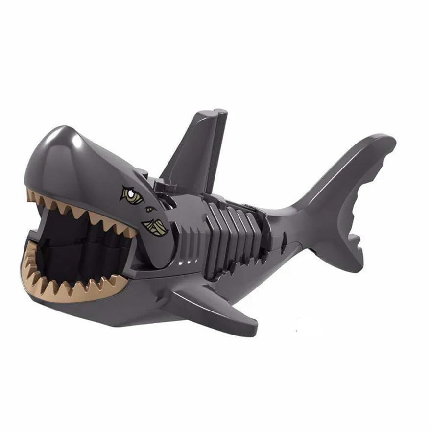 1 stücke Zombie Ghost Shark Abbildung Modell Baustein Spielzeug Kompatibel Technik Geschenk Für Kinder keine box gold