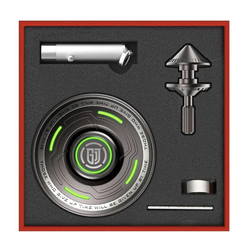 Smart Fidget Spinner Metall Schreibtisch Spielzeug Antistress für Erwachsene Autismus Kinder Fingerspitzen Gyro Cool Stuff Gyroskop UFO grau