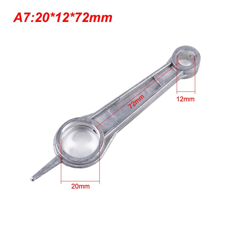 1Pc Luft Kompressor Pleuel Silber Ton Aluminium Legierung Für Luft Kompressor 20*12*72mm