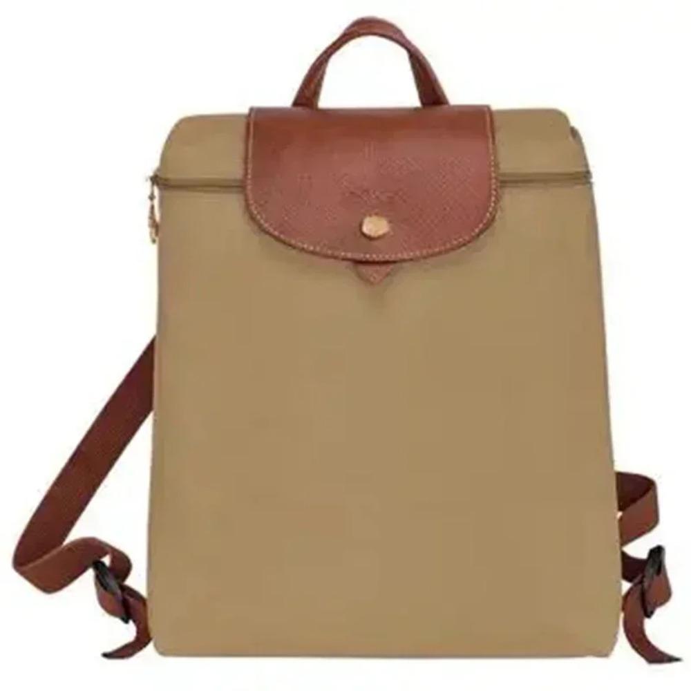 Outdoor-Freizeitrucksack Verstellbare Träger Damen-Schultasche Faltbare wasserdichte vielseitige Rucksäcke Kosmetik-Organizer-Taschen khaki