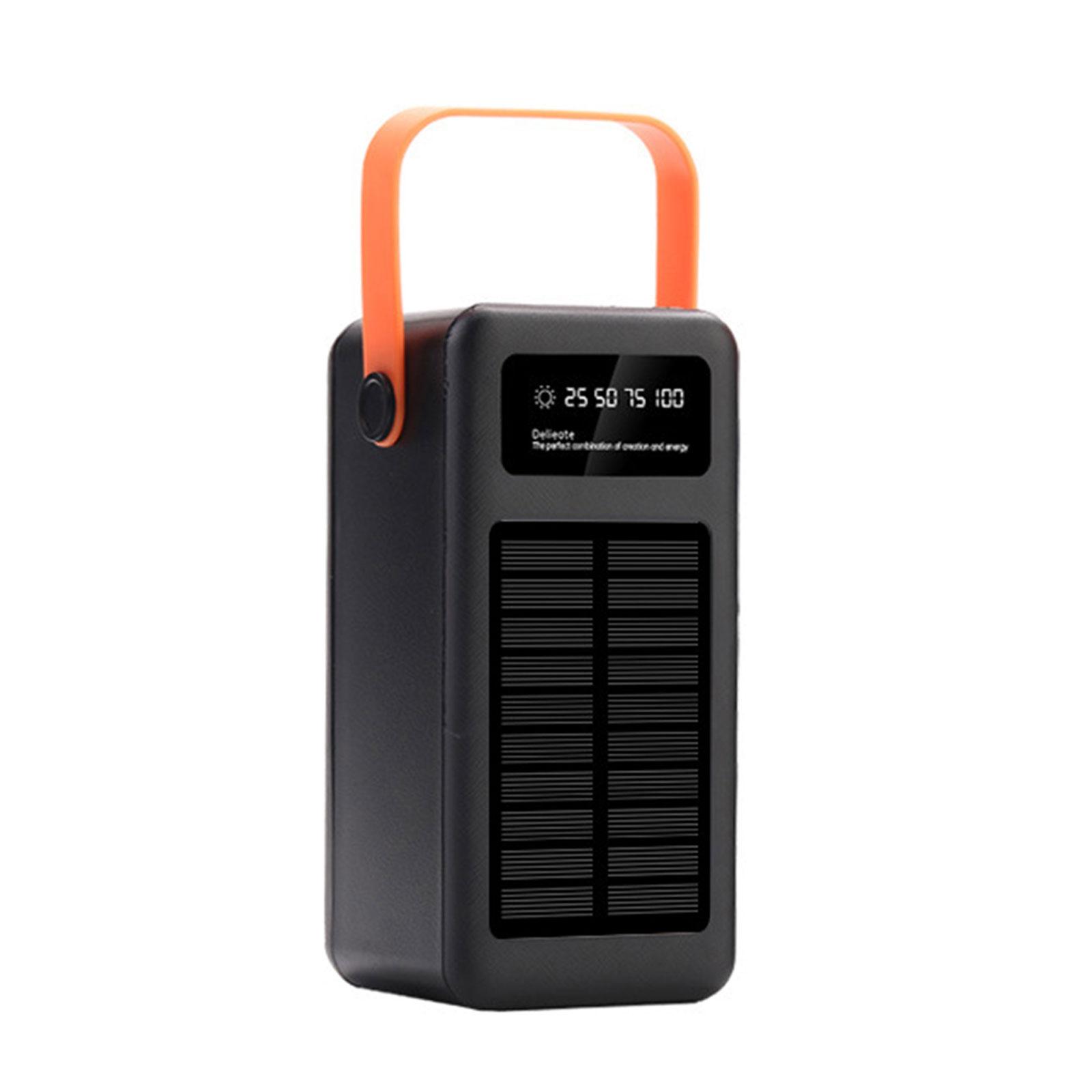 Batterie-Aufbewahrungsbox-Skin für 35 18650-Batterien, schnelles Aufladen, mobiles Stromgehäuse mit LCD-Display, keine Batterien B schwarz