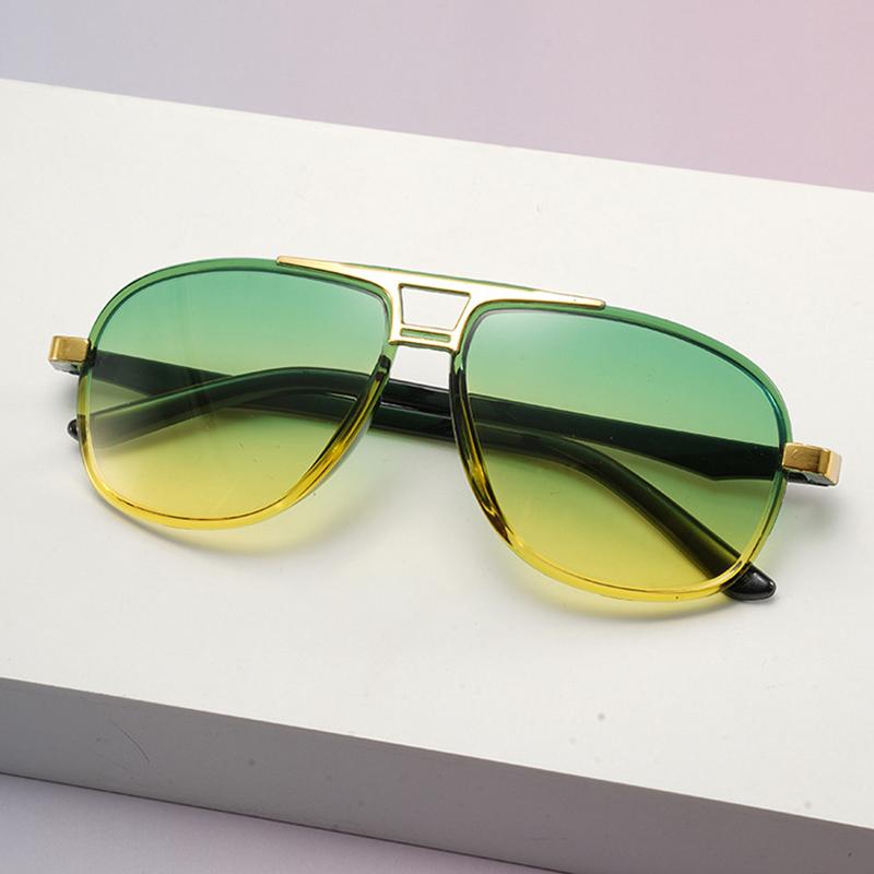 Neue Vintage Runde Sonnenbrillen für Damen Herren Unisex Pilot Sonnenbrillen Kreisförmige Brillen Oculos De Sol Retro Stil MULTI beige