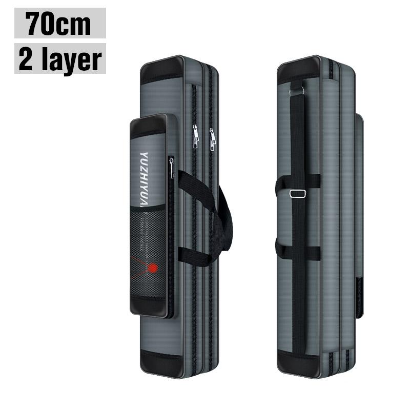 Wasserdichte Angelrute 2/3 Schicht Dicke Oxford Angeln Taschen 120 cm Angelrute Werkzeuge Lagerung Tasche Große Kapazität Pesca Tasche 2 Layer 70cm