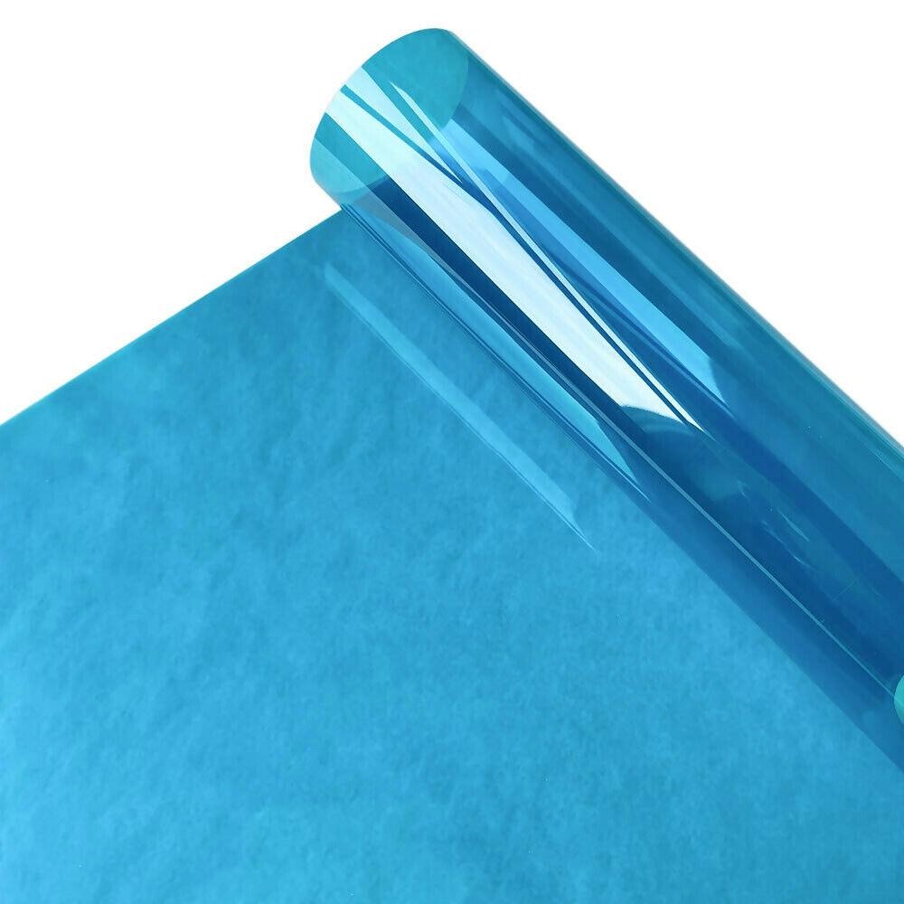 Transparente Fensterfolie Mehrfarbig Solar Tönung Selbstklebend Buntglas Dekor Vinyl Rolle DIY A4 20/40*120CM 40x120cm