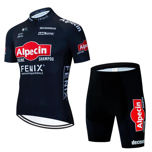 2023 sommer ALPECIN Radfahren Jersey Set männer Radfahren Kleidung MTB Fahrrad Kleidung Uniform Maillot Ropa Ciclismo Radfahren Fahrrad Anzug XXL blau