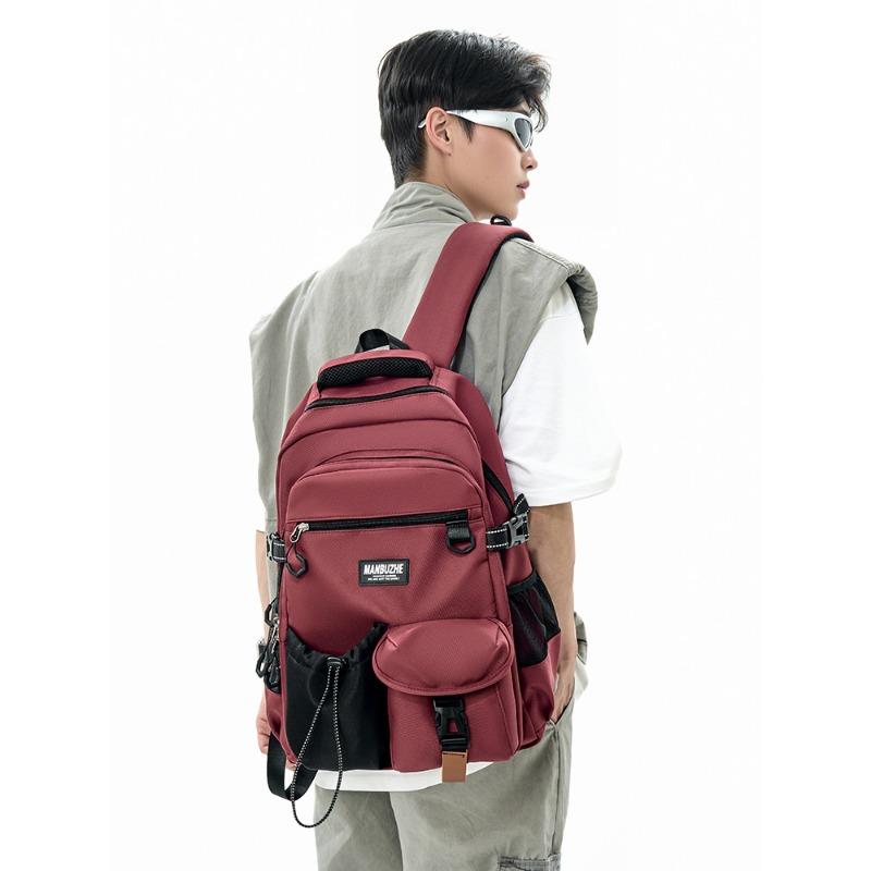 Taschen mit großem Fassungsvermögen Hong Kong Wind Rucksäcke Schultaschen für männliche und Highschool-Schüler Outdoor-Freizeit und hochwertige Umhängetaschen. .