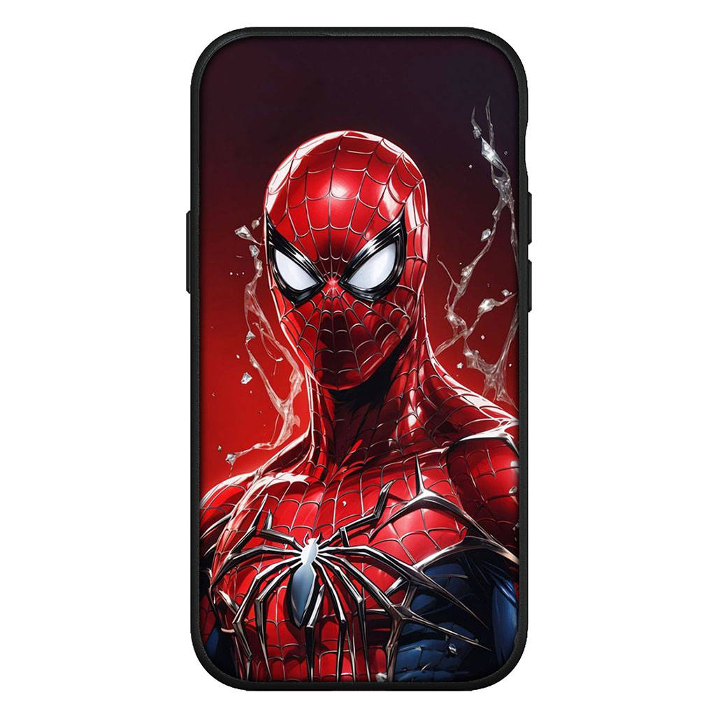 für iPhone 16 15 X XR Samsung Galaxy S24 S23 Plus Xiaomi Redmi Note 13 12 11 Pro Max 9 14 OPPO Huawei Hülle SpiderMan Rot Marvel Spider Man Handyhülle for Samsung Galaxy S10 Lite ceil
