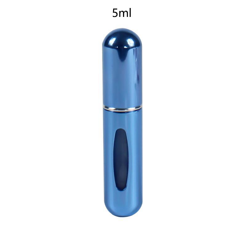 5/8 ml Parfüm-Sprühflasche, für Reisen, tragbar, nachfüllbar, Parfüm-Zerstäuber, leere kosmetische Parfüm-Flasche 5ml hellblaue