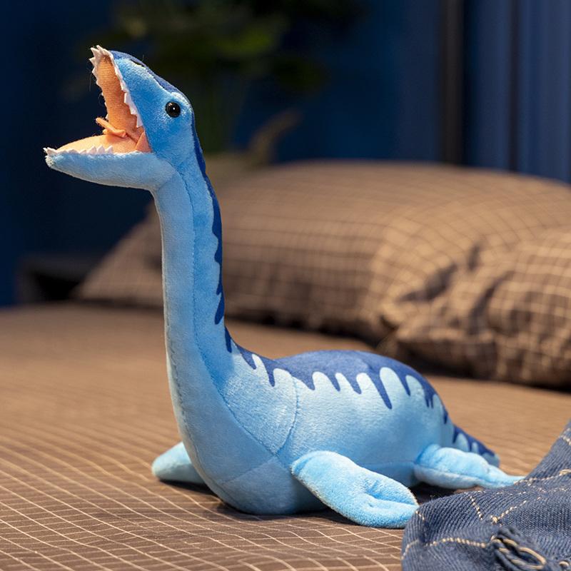 Nessie Kuscheltiere Weiches Tier Blauer Plesiosaurus Kuscheltierpuppe 40cm Stofftier Weicher Dinosaurier Jungenzimmer Dekoration Geburtstagsgeschenk Für Kinder 40cm brown