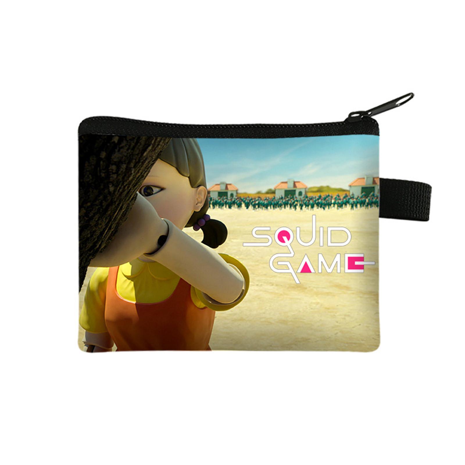 Spiel Geldbörse Mehrzweck Polyester Schlüsselaufbewahrungstasche Stiftemäppchen Tragbare Reißverschluss-Geldbörse Tolles Geschenk für Jungen Mädchen 12*10*2 cm
