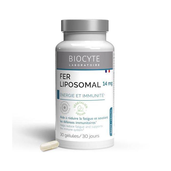 Biocyte Eisen Liposomal Energie &; Immunität Eisen Vitamin C Vitamin B12 30 Kapseln
