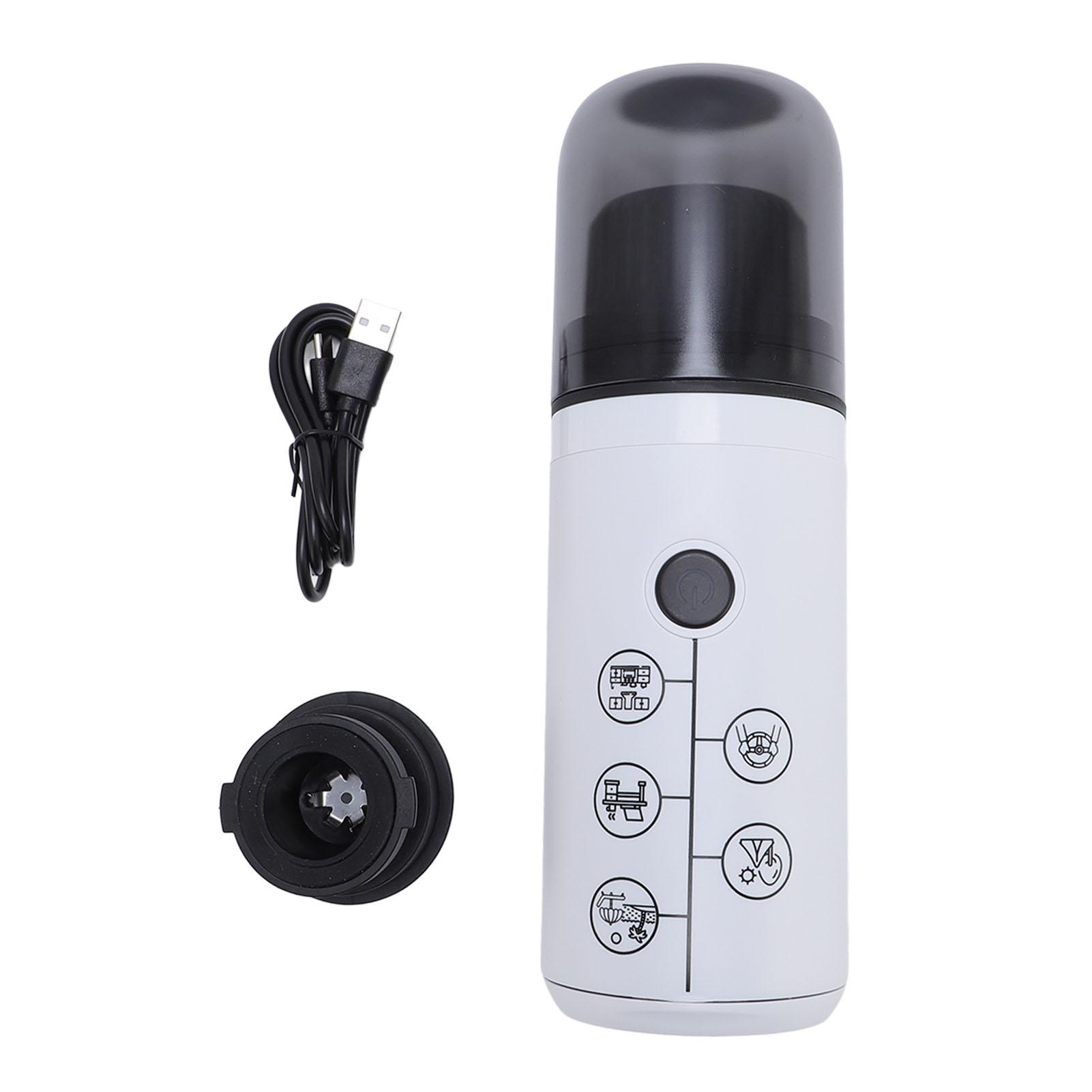 Tragbare Kaffeemaschine, 17 Bar Druck, elektrische Kaffeemaschine für Outdoor-Reisen, Pulver und Kapseln L weiß