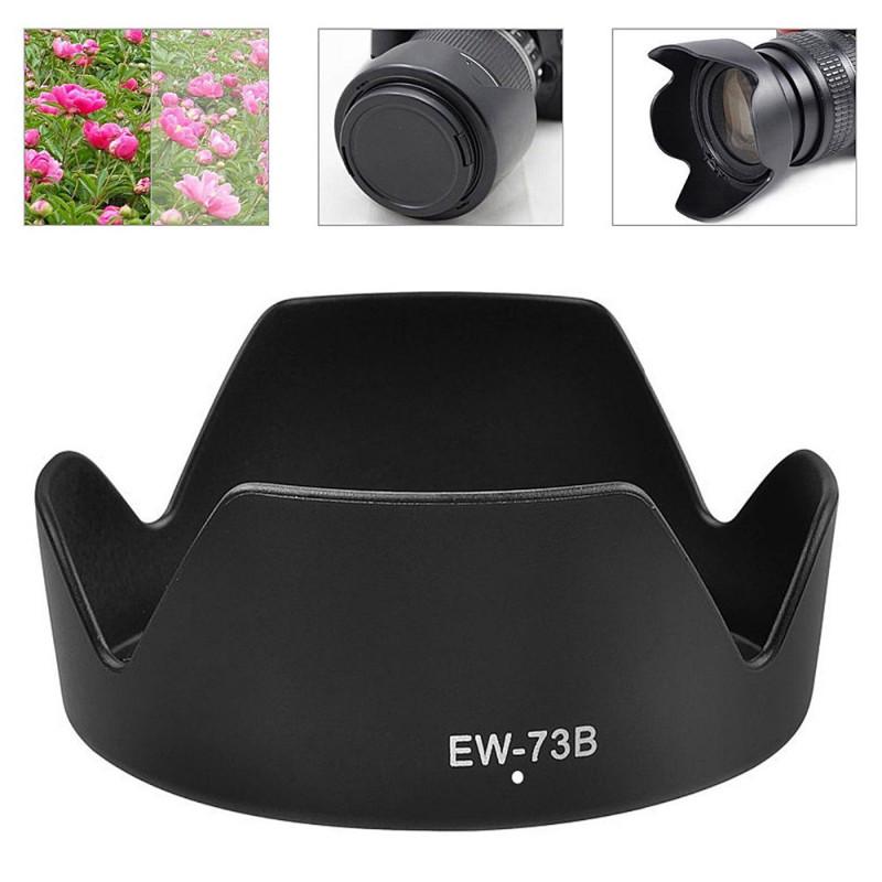 EW-73B Gegenlichtblende Reversible Kamera Objektiv Zubehör Für Canon 650D 550D 600D Kamera Objektiv Abdeckung schwarz