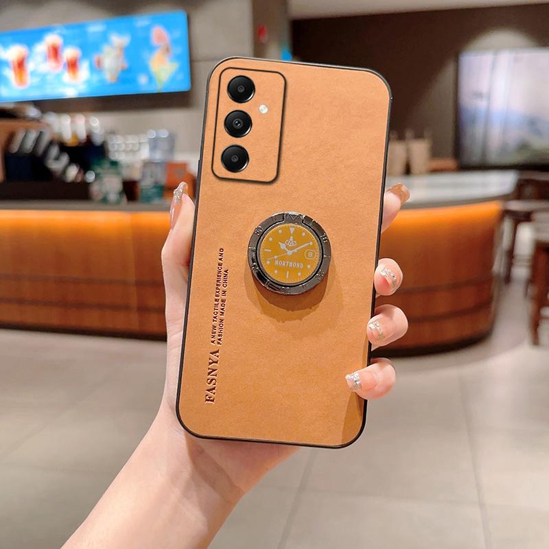 Für Samsung Galaxy S24 FE 5G Hülle Leder Stoßfeste Handyhülle Für Samsung Galaxy S24 Ultra S23 Plus S22 S21 S20 Auto Magnetischer Ringhalter Rückseite Samsung S20 FE