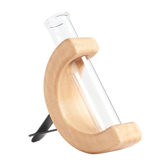 Blumenvase fürs Auto, Ornamente, Blumenarrangement fürs Auto, Holzvase fürs Auto, Lüftungsclip, Armaturenbrett-Dekor, einzigartiges Auto-Accessoire A