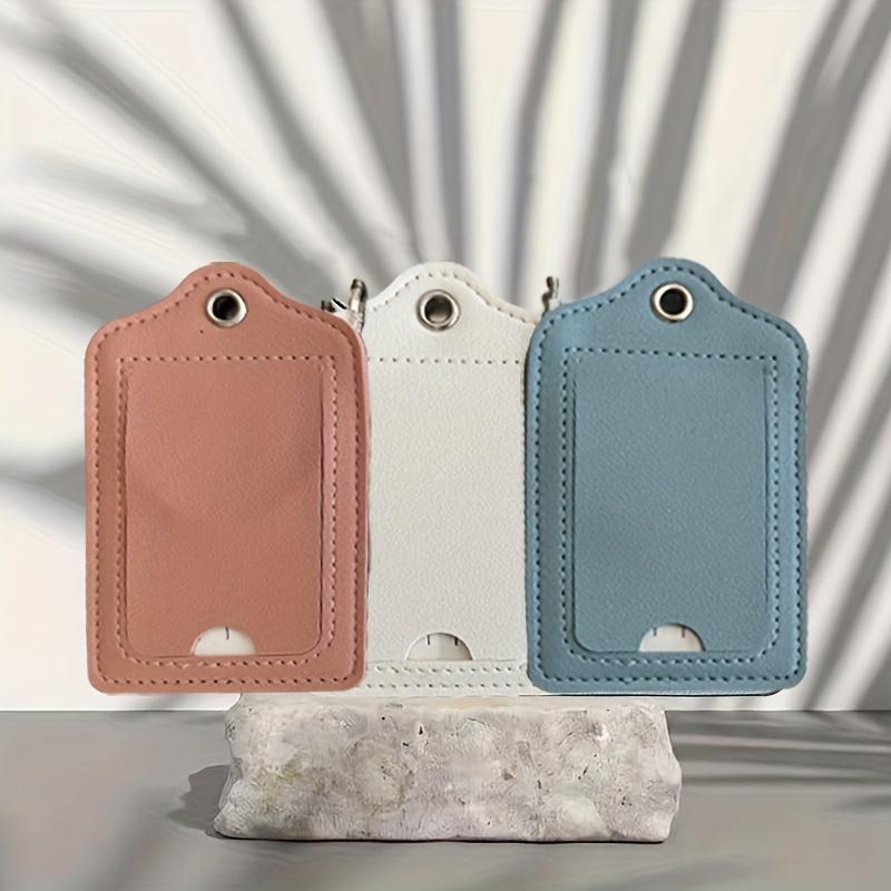 3 Stück Metall-Lanyard für Bordkarten, Gepäckanhänger mit Identifikationsanhänger, Karte, Gepäck, Visitenkarte, Registrierungsanhänger, Reise-Bordkarte White, pink, blue