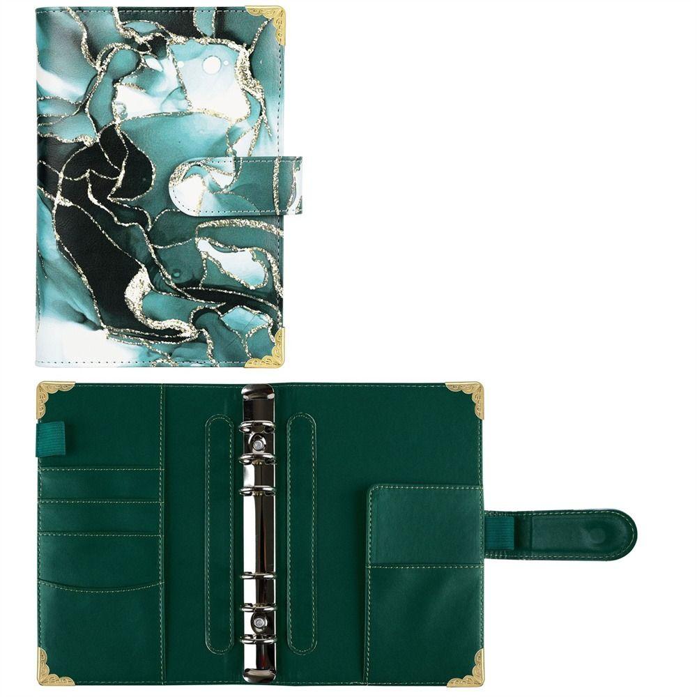 Taschen Bargeld Umschläge Bill Organizer Binder Notebook A6 Notebook Budget Binder Planer Binder Green