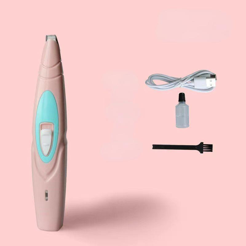 Elektrischer Hund, professioneller Haustier-Fußhaarschneider, Hundepflege, Friseur, Hund, Ohr, Augen, Haarschneider, Haustier-Pediküre-Werkzeug rosa