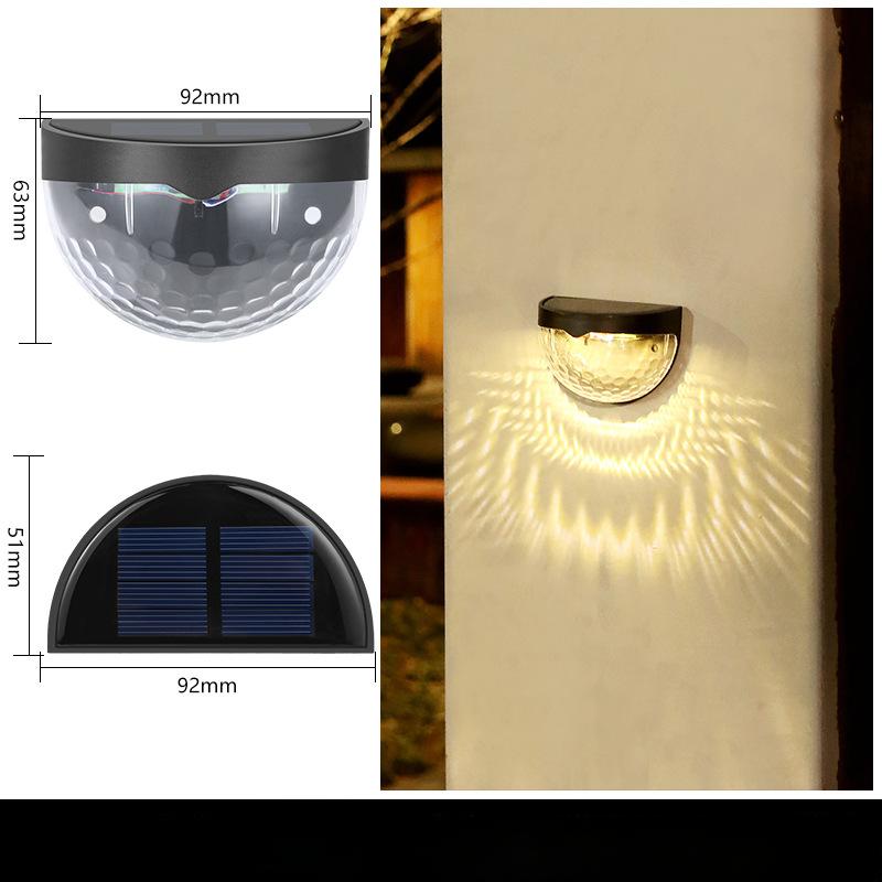 1/2/4/8Pack LED Solar Licht Outdoor Wand Lampen Energie Garten Lampen Wasserdichte Solar Zaun Lampe Dekoration Girlande 2 PCS warm weiße