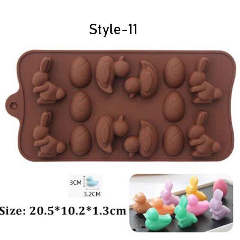 Gute Obst Kuchen Backen Werkzeug DIY Schokolade Jelly Pudding Gummibärchen Süßigkeiten Silikon Formen Form Eis Harz Form Tier 3D Rabbit Duck